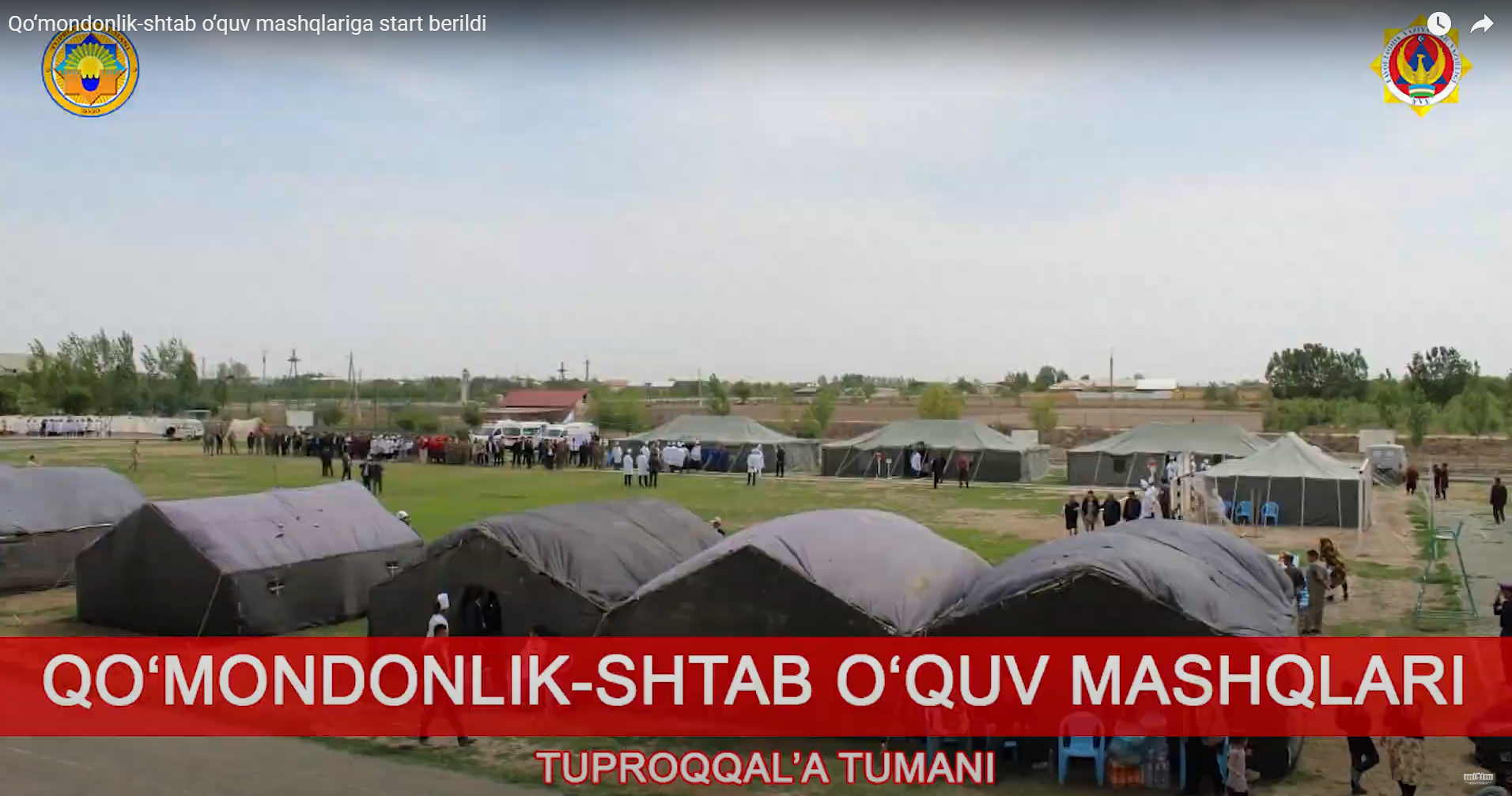 Qo‘mondonlik-shtab o‘quv mashqlariga start berildi.