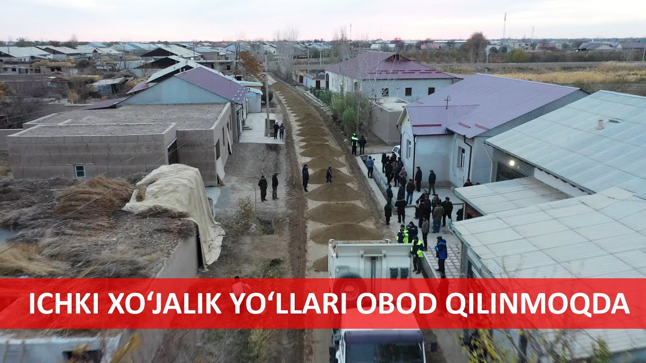 Tuproqqal'a tumanining 18,4 km ichki xo'jalik yo'llari obod qilinmoqda