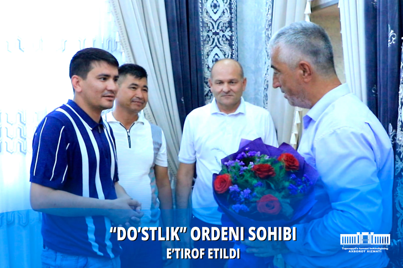 Do'stlik ordeni sohibi e'tirof etildi. Do'stlik ordeni sohibi e'tirof etildi.