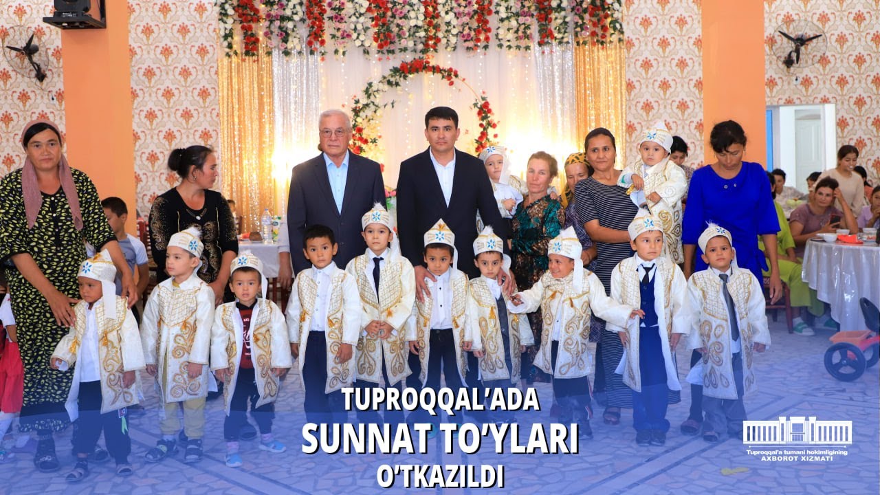 Tuproqqal'a tumanida 12 bolaning sunnat to‘yi o‘tkazib berildi