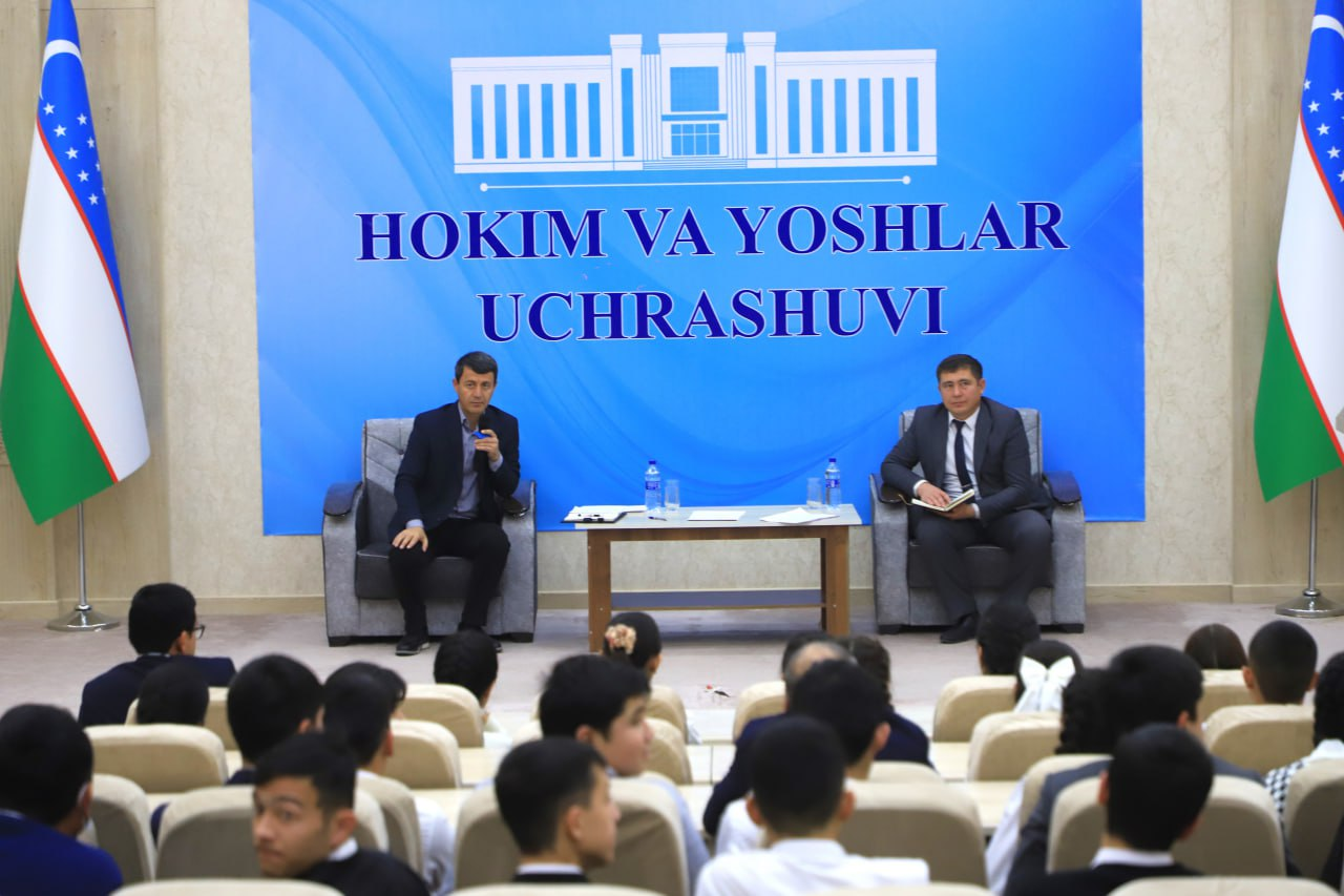 HOKIM VA YOSHLAR UCHRASHUVI BO‘LIB O‘TDI