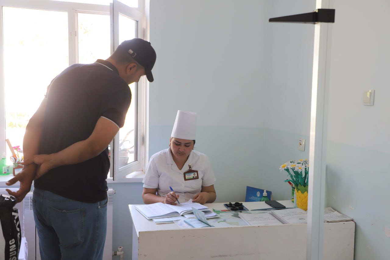 Migratsiyadan qaytgan fuqarolar bepul tibbiy ko‘rikdan o‘tkazildi.