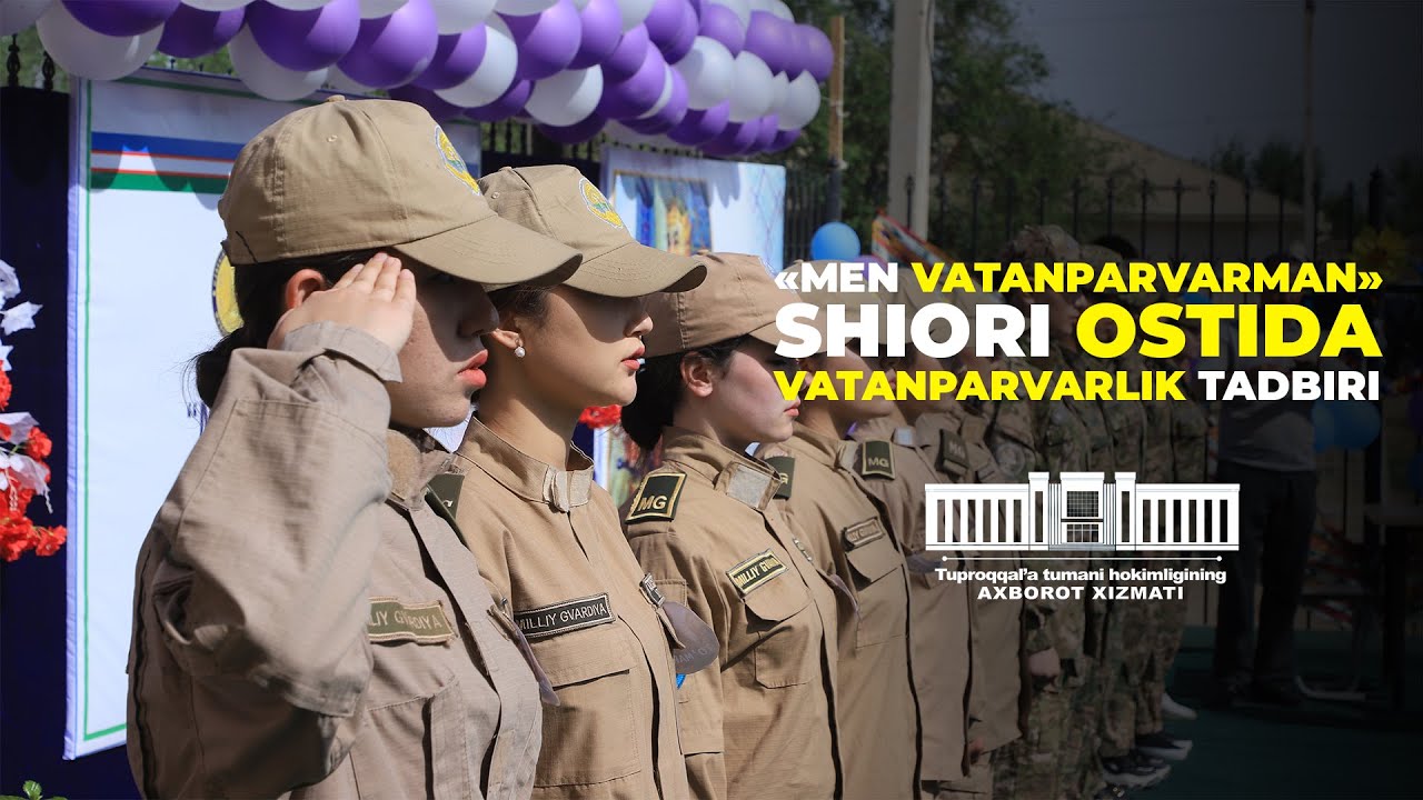 Men vatanparvarman! shiori ostida vatanparvarlik tadbiri bo'lib o'tdi.