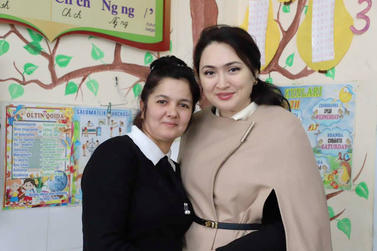 Maktabgacha va maktab ta'limi vaziri Hilola Umarova Tuproqqal'a tumanida bo'ldi.